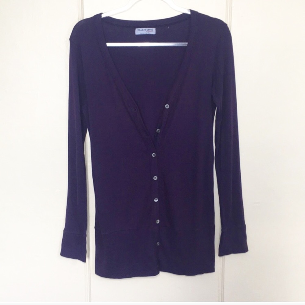 Michael Stars Purple Cardigan (OS Fits Most!)